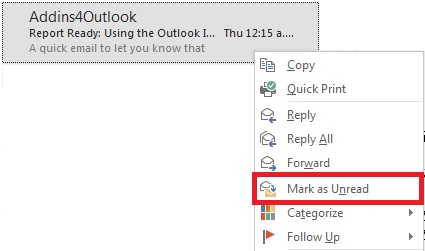 how to get outlook email report